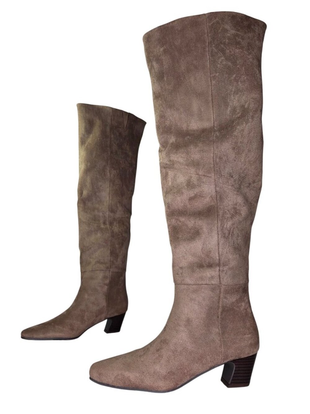 Dv Dolce Vita Stryker Over-the-Knee Pull on Heeled Boots - Mushroom, Size: 6 M
